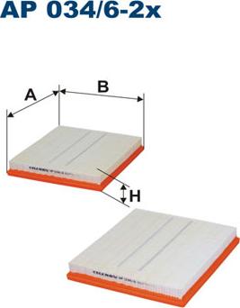 Filtron AP034/6-2x - Gaisa filtrs ps1.lv