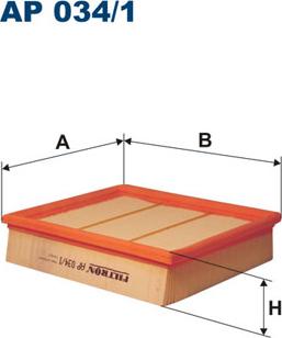 Filtron AP034/1 - Gaisa filtrs ps1.lv