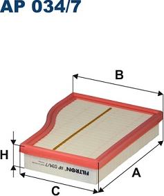 Filtron AP 034/7 - Gaisa filtrs ps1.lv