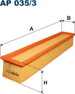 Filtron AP035/3 - Gaisa filtrs ps1.lv