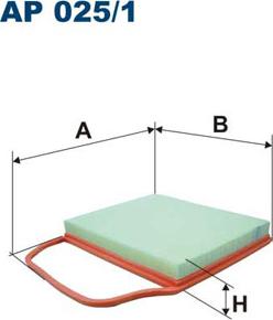 Filtron AP025/1 - Gaisa filtrs ps1.lv