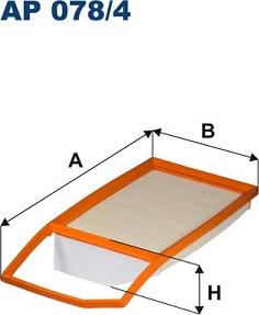 Filtron AP 078/4 - Gaisa filtrs ps1.lv