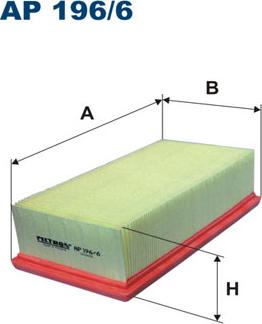 Filtron AP196/6 - Gaisa filtrs ps1.lv