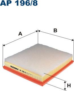 Filtron AP196/8 - Gaisa filtrs ps1.lv