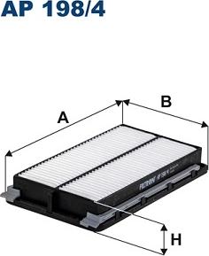 Filtron AP 198/4 - Gaisa filtrs ps1.lv