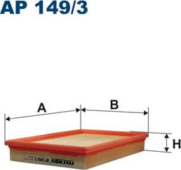 Filtron AP149/3 - Gaisa filtrs ps1.lv