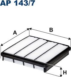 Filtron AP143/7 - Gaisa filtrs ps1.lv