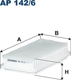 Filtron AP142/6 - Gaisa filtrs ps1.lv