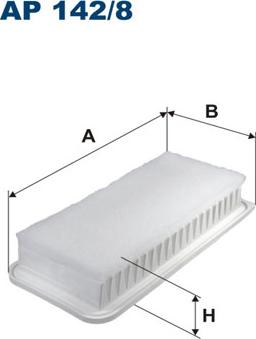 Filtron AP142/8 - Gaisa filtrs ps1.lv