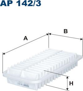 Filtron AP142/3 - Gaisa filtrs ps1.lv