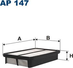 Filtron AP147 - Gaisa filtrs ps1.lv