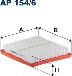 Filtron AP 154/6 - Gaisa filtrs ps1.lv