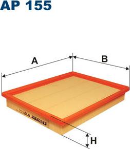 Filtron AP155 - Gaisa filtrs ps1.lv