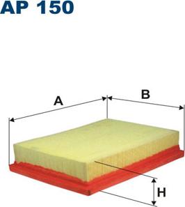 Filtron AP150 - Gaisa filtrs ps1.lv