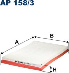 Filtron AP158/3 - Gaisa filtrs ps1.lv