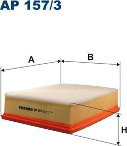 Filtron AP157/3 - Gaisa filtrs ps1.lv