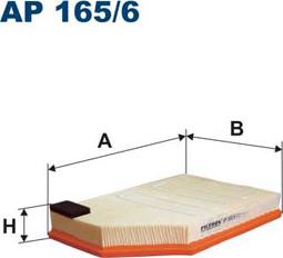 Filtron AP165/6 - Gaisa filtrs ps1.lv