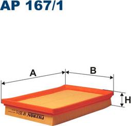 Filtron AP167/1 - Gaisa filtrs ps1.lv