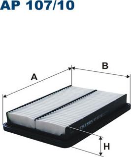 Filtron AP107/10 - Gaisa filtrs ps1.lv