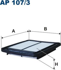 Filtron AP107/3 - Gaisa filtrs ps1.lv