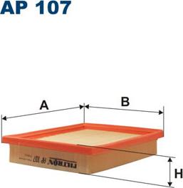 Filtron AP107 - Gaisa filtrs ps1.lv