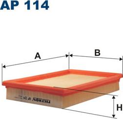 Filtron AP114 - Gaisa filtrs ps1.lv