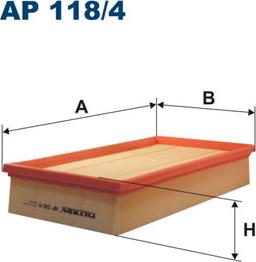 Filtron AP118/4 - Gaisa filtrs ps1.lv