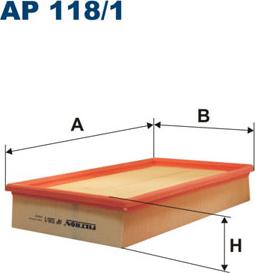 Filtron AP118/1 - Gaisa filtrs ps1.lv