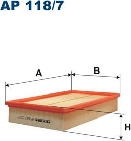 Filtron AP118/7 - Gaisa filtrs ps1.lv