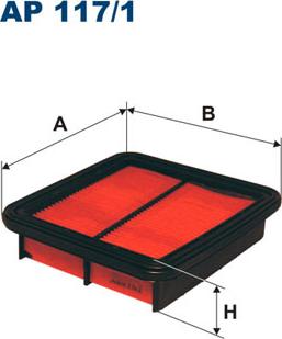 Filtron AP117/1 - Gaisa filtrs ps1.lv