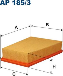 Filtron AP185/3 - Gaisa filtrs ps1.lv