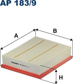 Filtron AP 183/9 - Gaisa filtrs ps1.lv