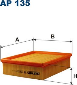 Filtron AP135 - Gaisa filtrs ps1.lv