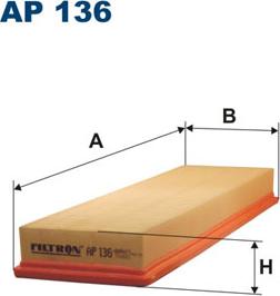 Filtron AP136 - Gaisa filtrs ps1.lv