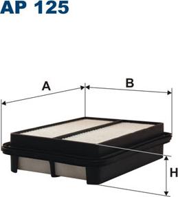 Filtron AP125 - Gaisa filtrs ps1.lv