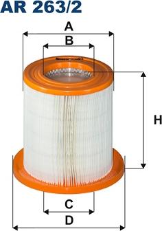 Filtron AR263/2 - Gaisa filtrs ps1.lv