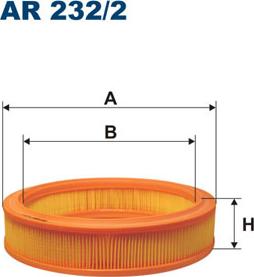 Filtron AR232/2 - Gaisa filtrs ps1.lv