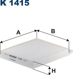 Filtron K1415 - Filtrs, Salona telpas gaiss ps1.lv