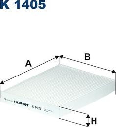 Filtron K1405 - Filtrs, Salona telpas gaiss ps1.lv