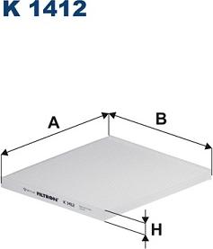 Filtron K 1412 - Filtrs, Salona telpas gaiss ps1.lv