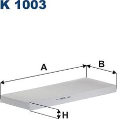 Filtron K1003 - Filtrs, Salona telpas gaiss ps1.lv