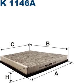 Filtron K1146A - Filtrs, Salona telpas gaiss ps1.lv