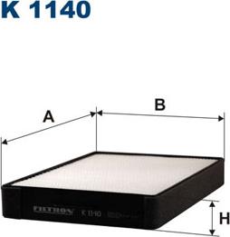 Filtron K1140 - Filtrs, Salona telpas gaiss ps1.lv