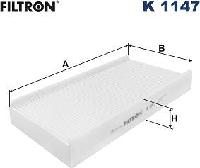 Filtron K 1147 - Filtrs, Salona telpas gaiss ps1.lv