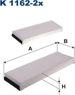 Filtron K1162-2x - Filtrs, Salona telpas gaiss ps1.lv