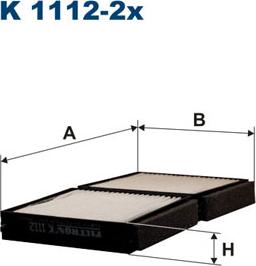 Filtron K1112-2x - Filtrs, Salona telpas gaiss ps1.lv