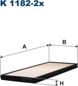 Filtron K1182-2x - Filtrs, Salona telpas gaiss ps1.lv