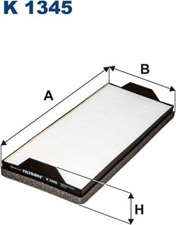 Filtron K1345 - Filtrs, Salona telpas gaiss ps1.lv