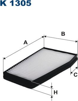 Filtron K1305 - Filtrs, Salona telpas gaiss ps1.lv