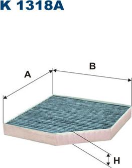 Filtron K1318A - Filtrs, Salona telpas gaiss ps1.lv